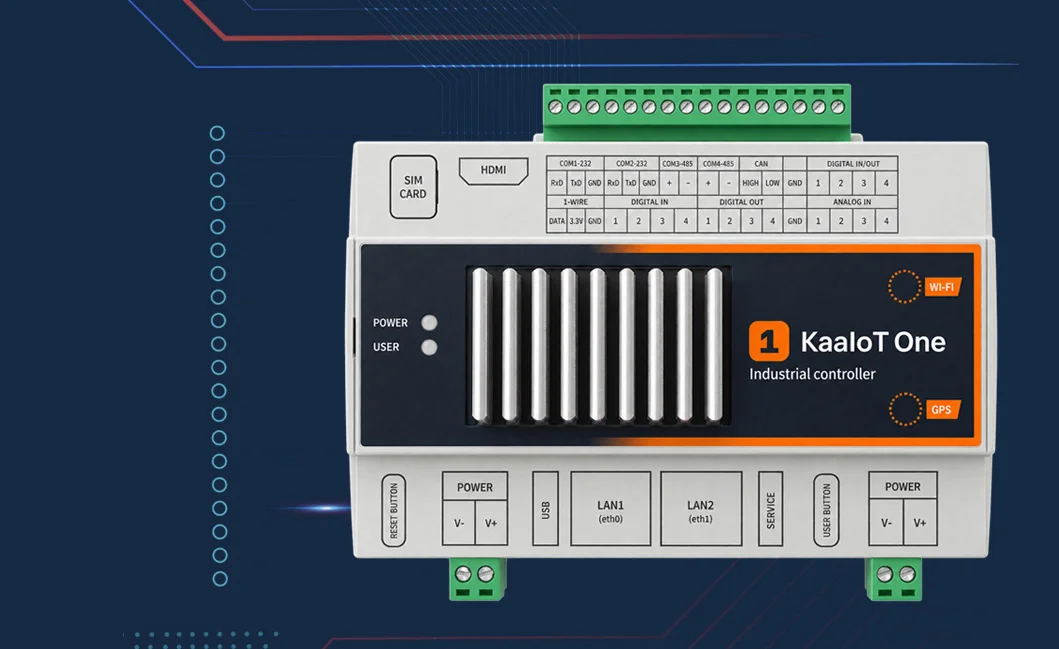 KaaIoT One industrial controller used in the boiler room