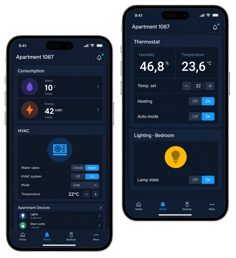 ROOMSYS building energy optimization mobile app